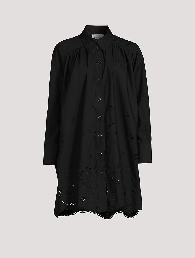 Broderie Anglais Shirt Dress