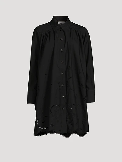 Broderie Anglais Shirt Dress