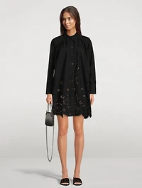Broderie Anglais Shirt Dress
