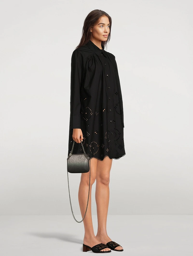 Broderie Anglais Shirt Dress