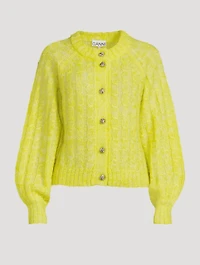 Relaxed Cable-Knit Cardigan