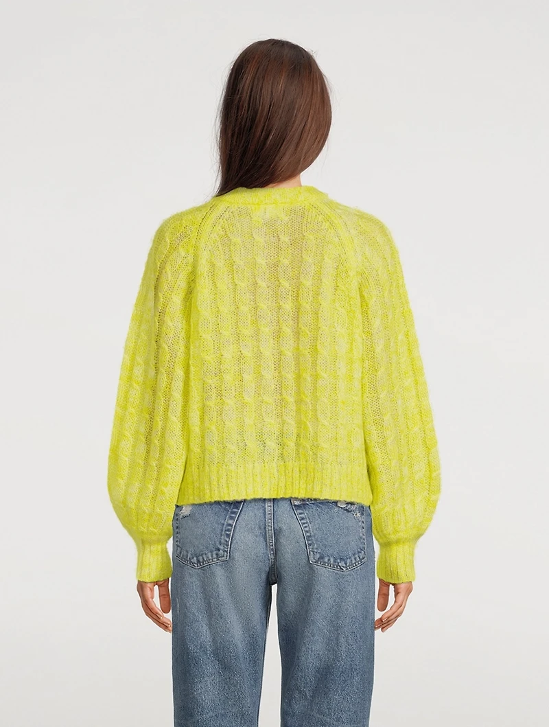Relaxed Cable-Knit Cardigan