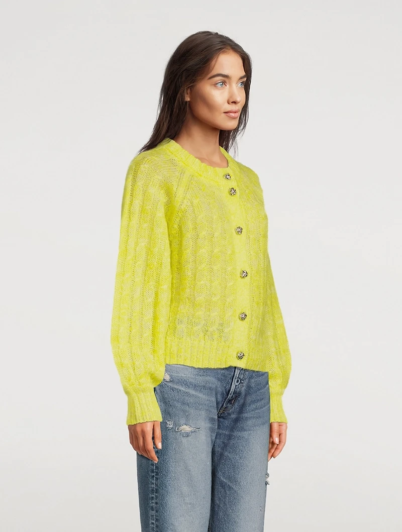 Relaxed Cable-Knit Cardigan