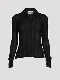 Stretch Lace Jersey Shirt
