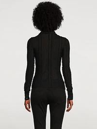 Stretch Lace Jersey Shirt