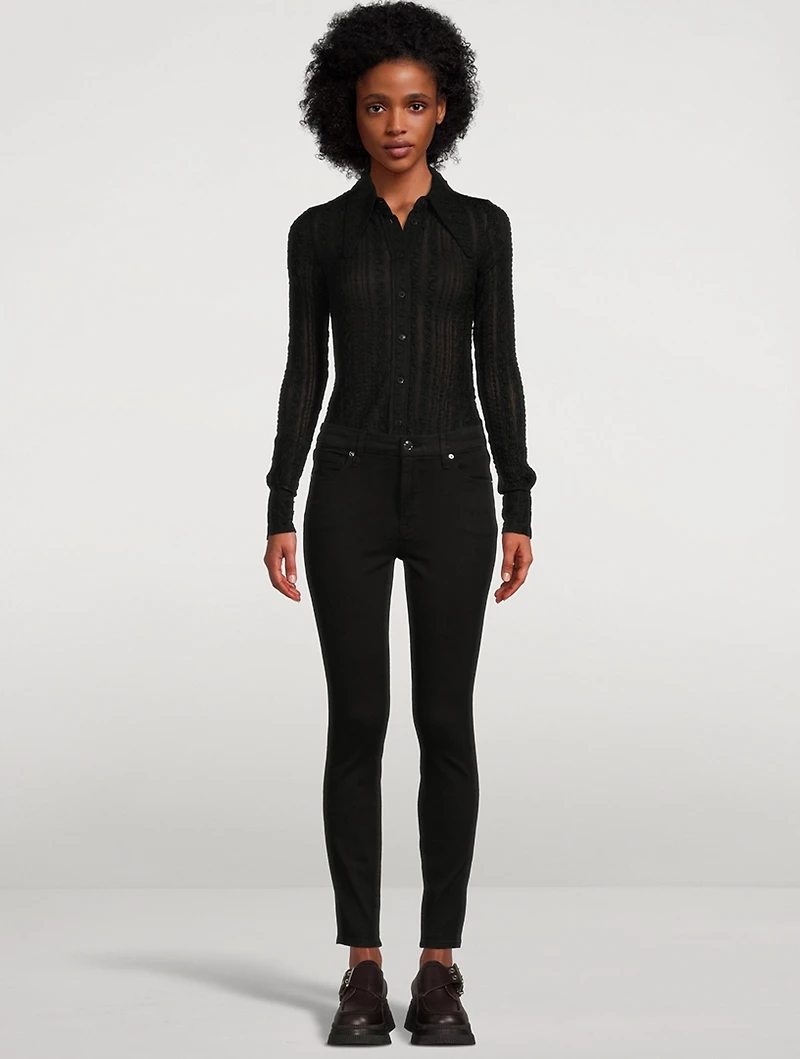 Stretch Lace Jersey Shirt
