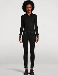 Stretch Lace Jersey Shirt