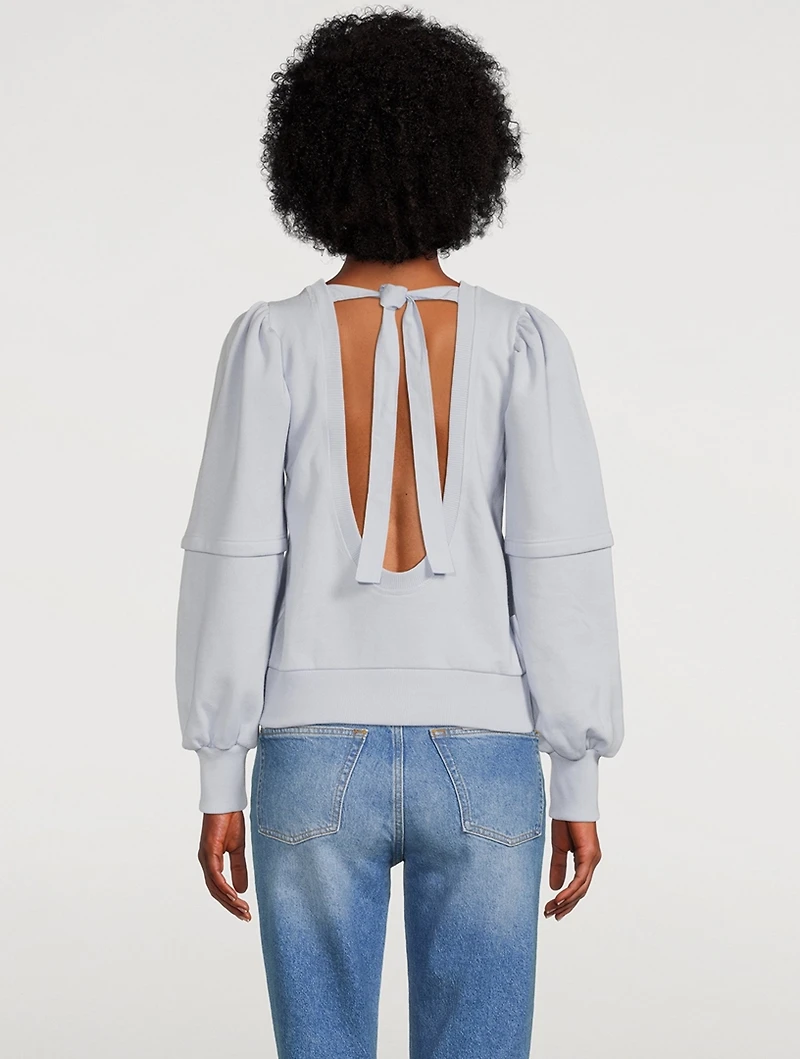 Isoli Open-Back Sweatshirt