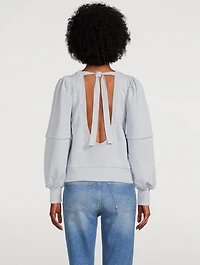 Isoli Open-Back Sweatshirt
