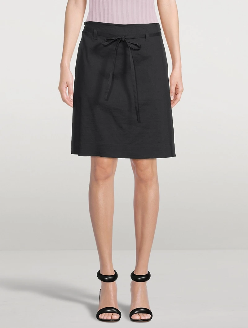 Good Linen Tie Skirt