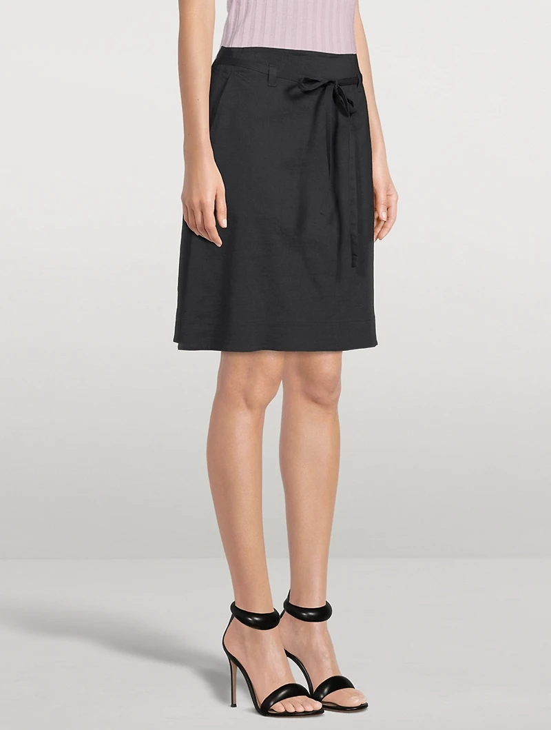 Good Linen Tie Skirt