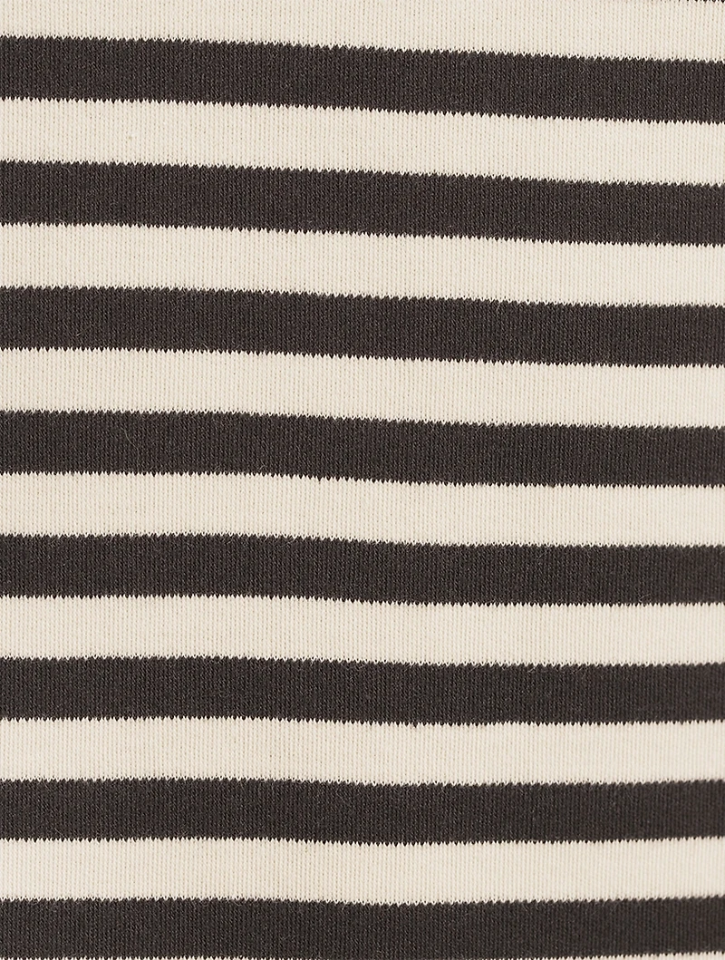 Perfect Cut-Off T-Shirt Stripe Print