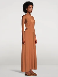 Alula Backless Knit Maxi Dress