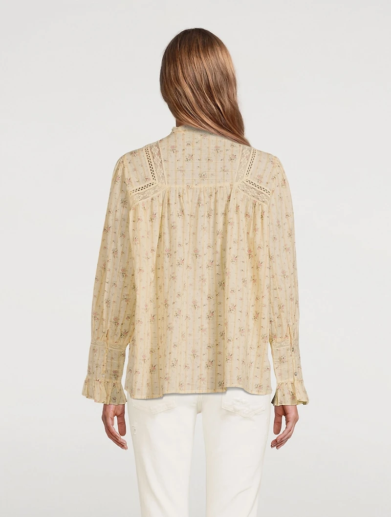 Haby Peasant Blouse Floral Print