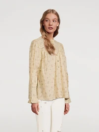 Haby Peasant Blouse Floral Print