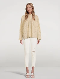 Haby Peasant Blouse Floral Print