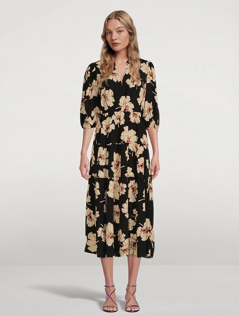Kory Midi Dress Floral Print