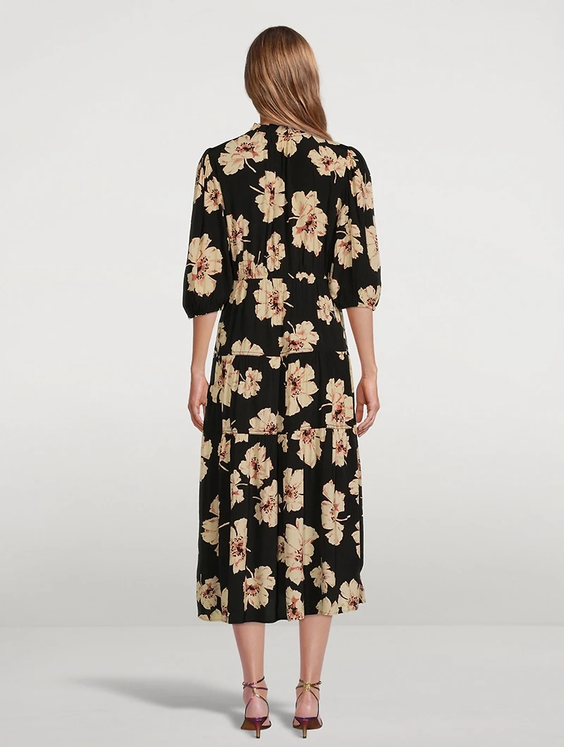 Kory Midi Dress Floral Print