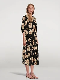 Kory Midi Dress Floral Print