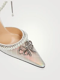 Bow of Elizabeth Iridescent Satin Pumps