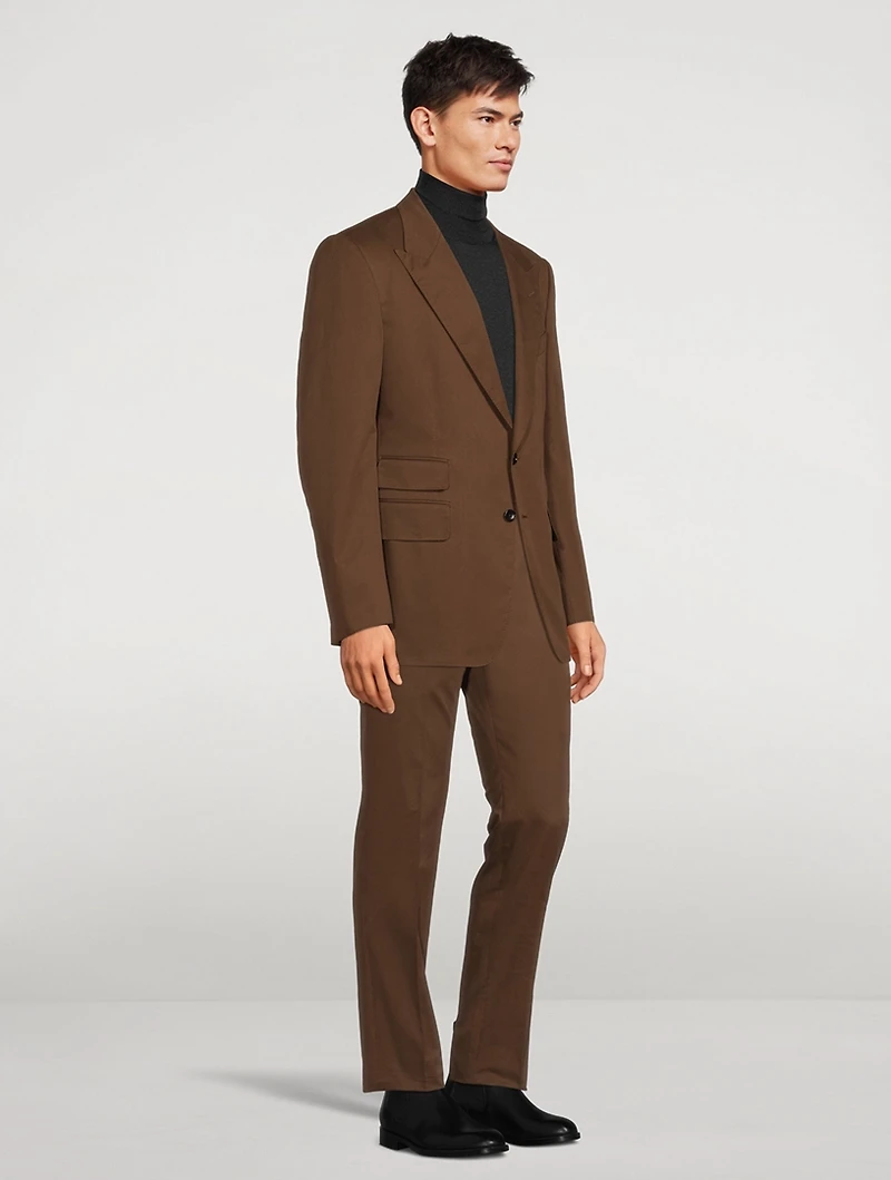 Shelton Cotton And Cashmere Peak Lapel Jacket