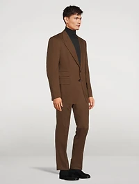 Shelton Cotton And Cashmere Peak Lapel Jacket