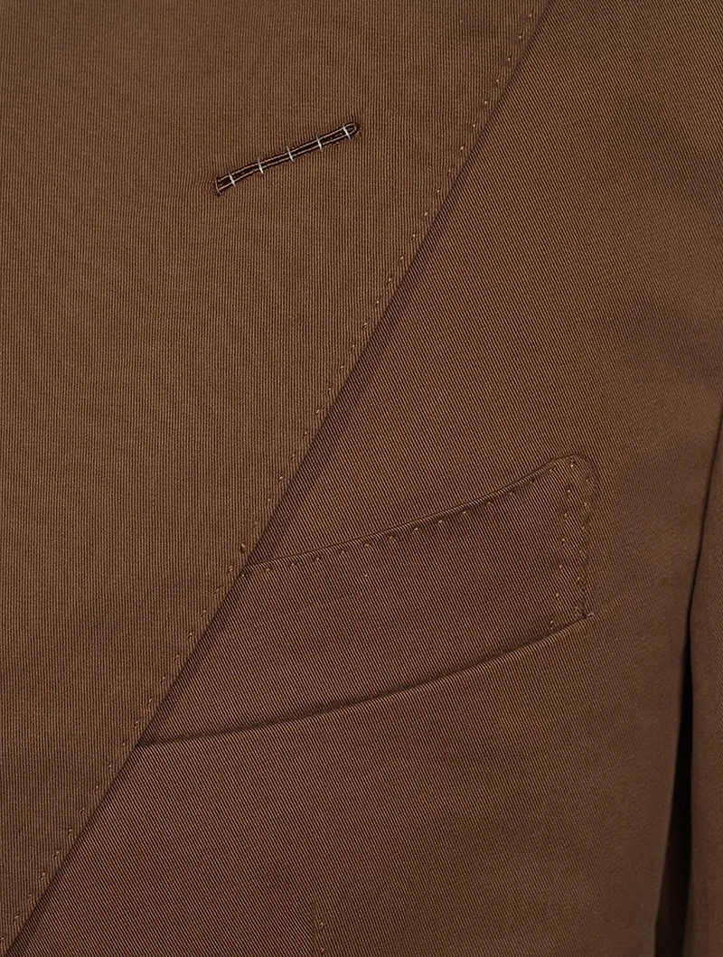Shelton Cotton And Cashmere Peak Lapel Jacket
