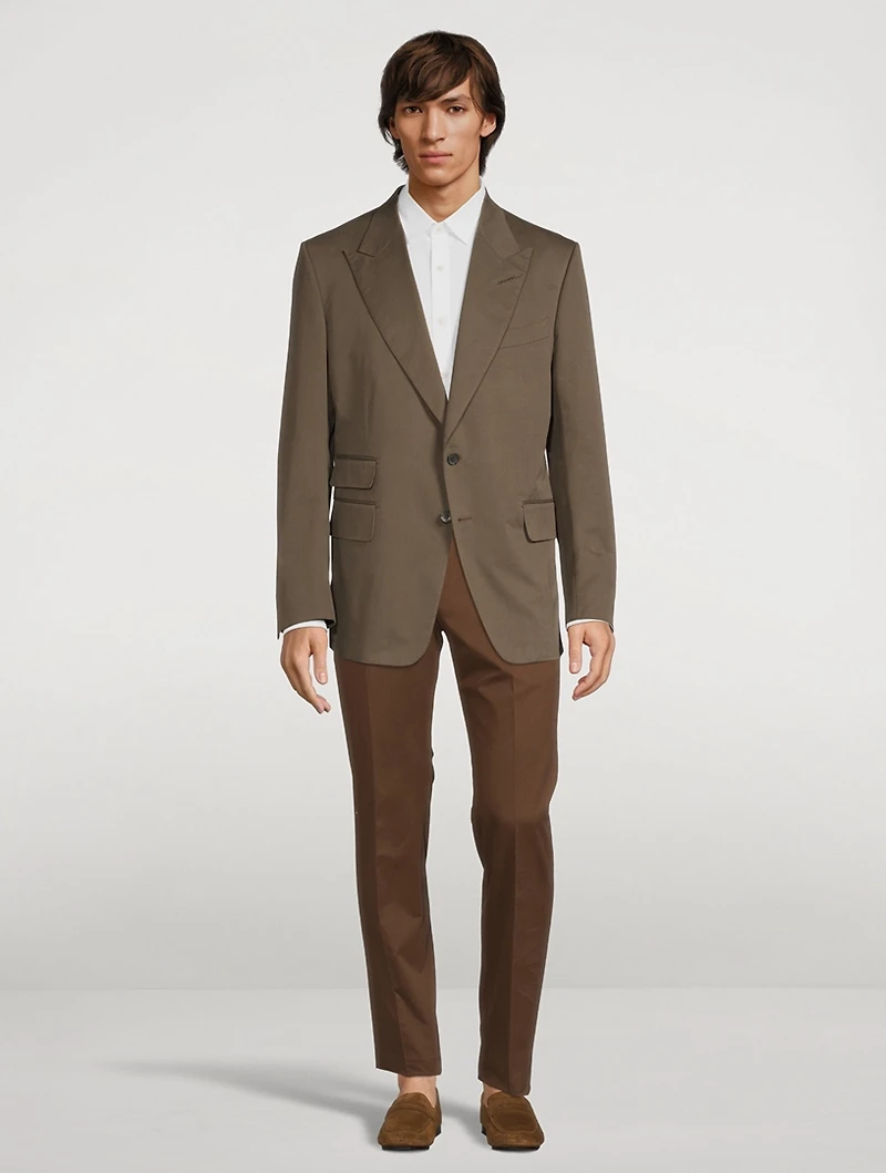 Atticus Cotton And Cashmere Suit Pants