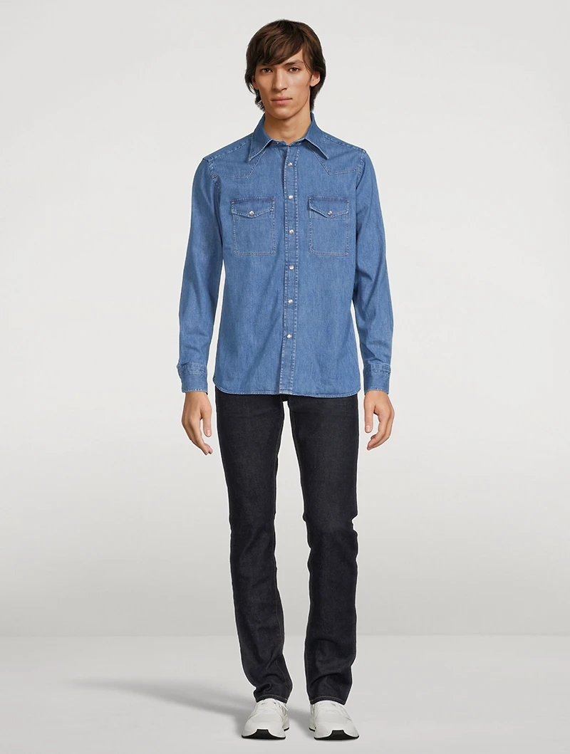 Slim-Fit Denim Shirt
