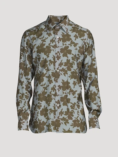 Slim-Fit Shirt Floral Print