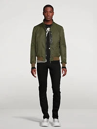 Nylon Compact Bomber Jacket