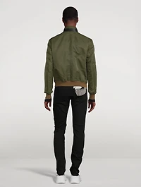 Nylon Compact Bomber Jacket