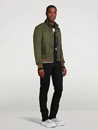 Nylon Compact Bomber Jacket