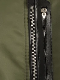 Nylon Compact Bomber Jacket
