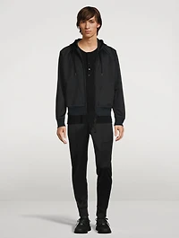 Cotton-Blend Zip Hoodie