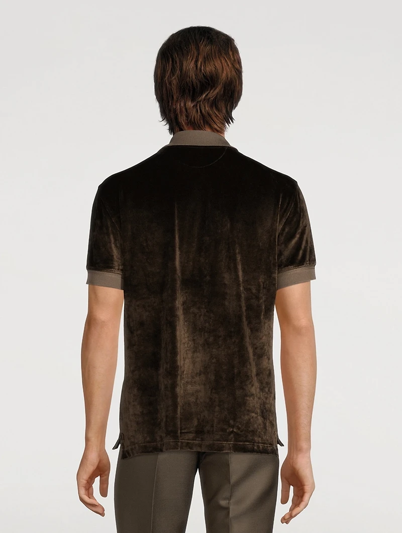 Liquid Velour Polo Shirt