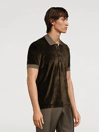 Liquid Velour Polo Shirt