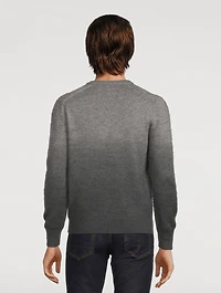 Cashmere Mohair And Silk Dip-Dye Sweater