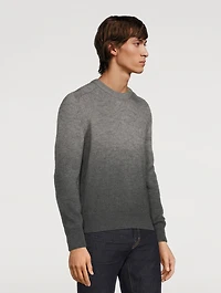 Cashmere Mohair And Silk Dip-Dye Sweater