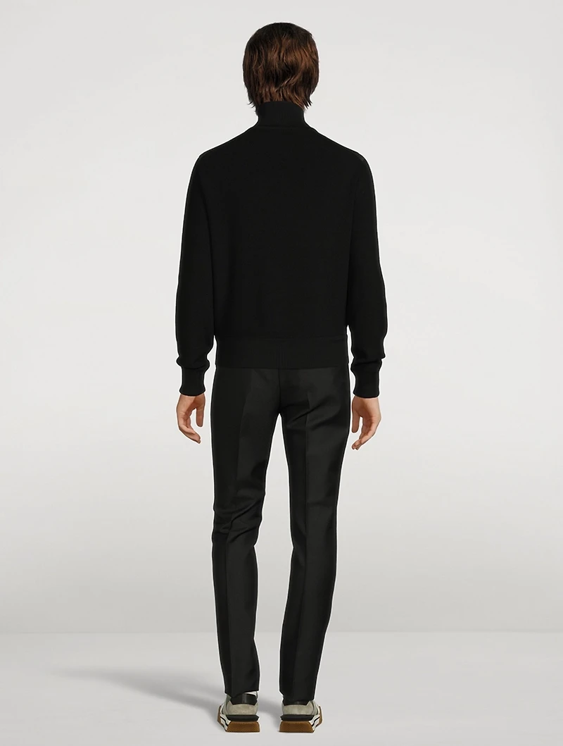 Wool Zip Down Jacket