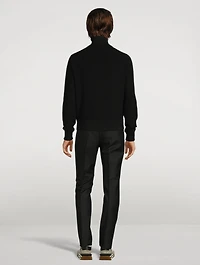 Wool Zip Down Jacket