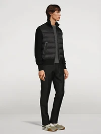 Wool Zip Down Jacket