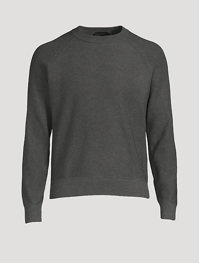 Silk And Cotton Crewneck Sweater