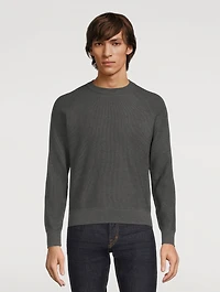 Silk And Cotton Crewneck Sweater