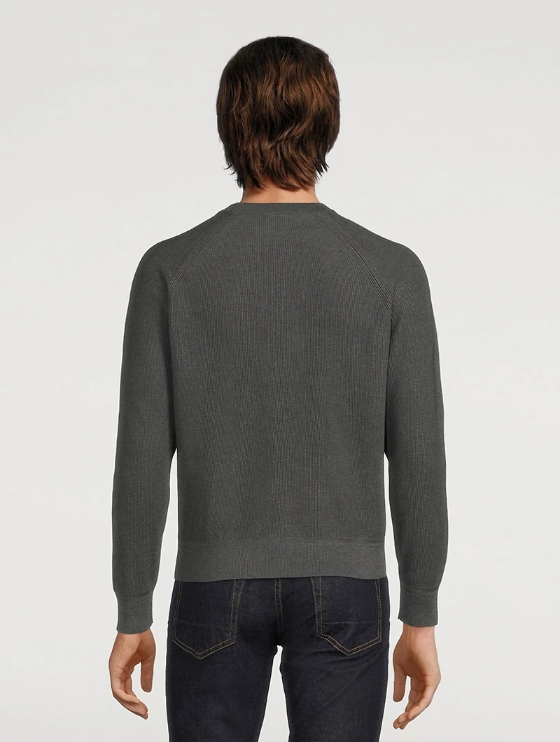Silk And Cotton Crewneck Sweater
