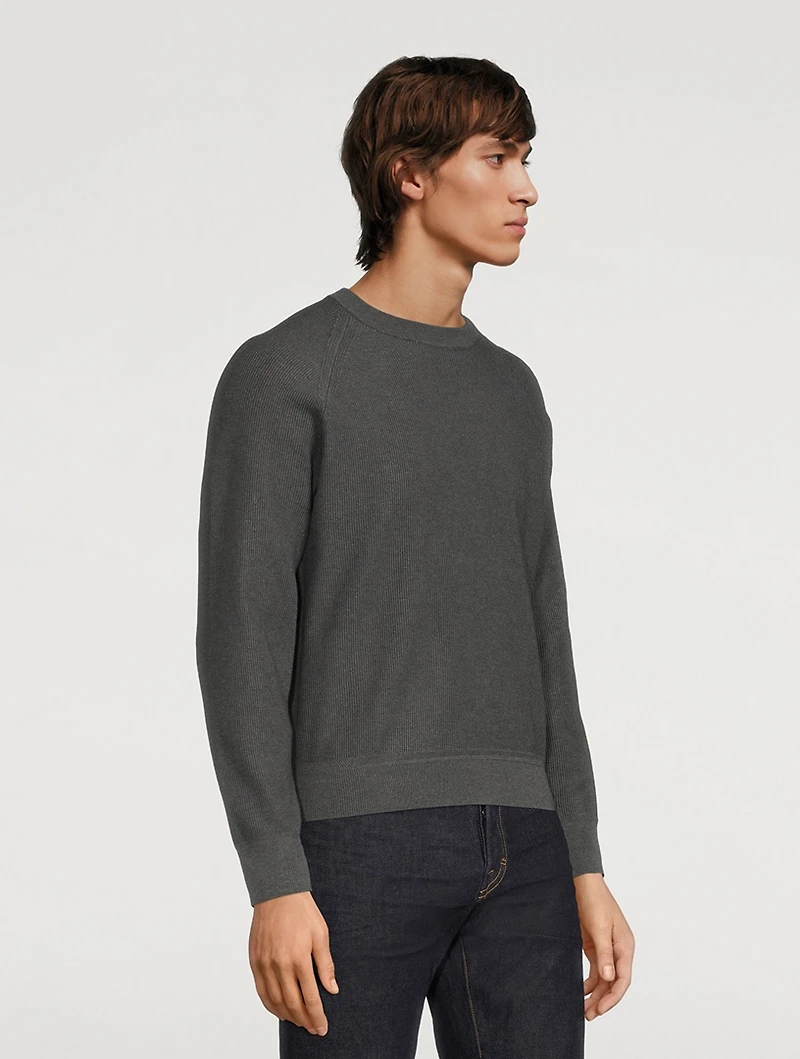Silk And Cotton Crewneck Sweater