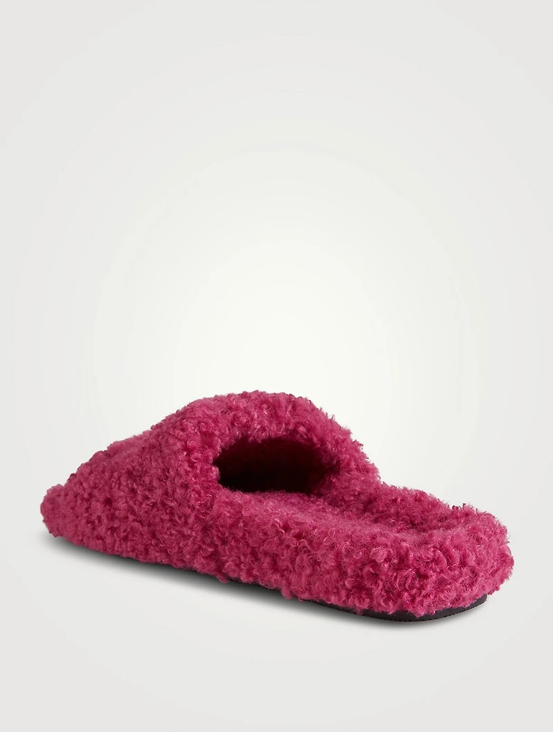 Furry Paris Slide Sandals