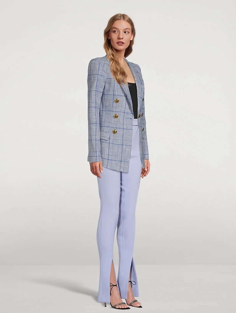 Not A Double-Breasted Pagoda Blazer Prince of Wales Print