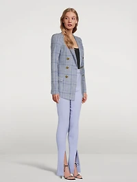 Not A Double-Breasted Pagoda Blazer Prince of Wales Print