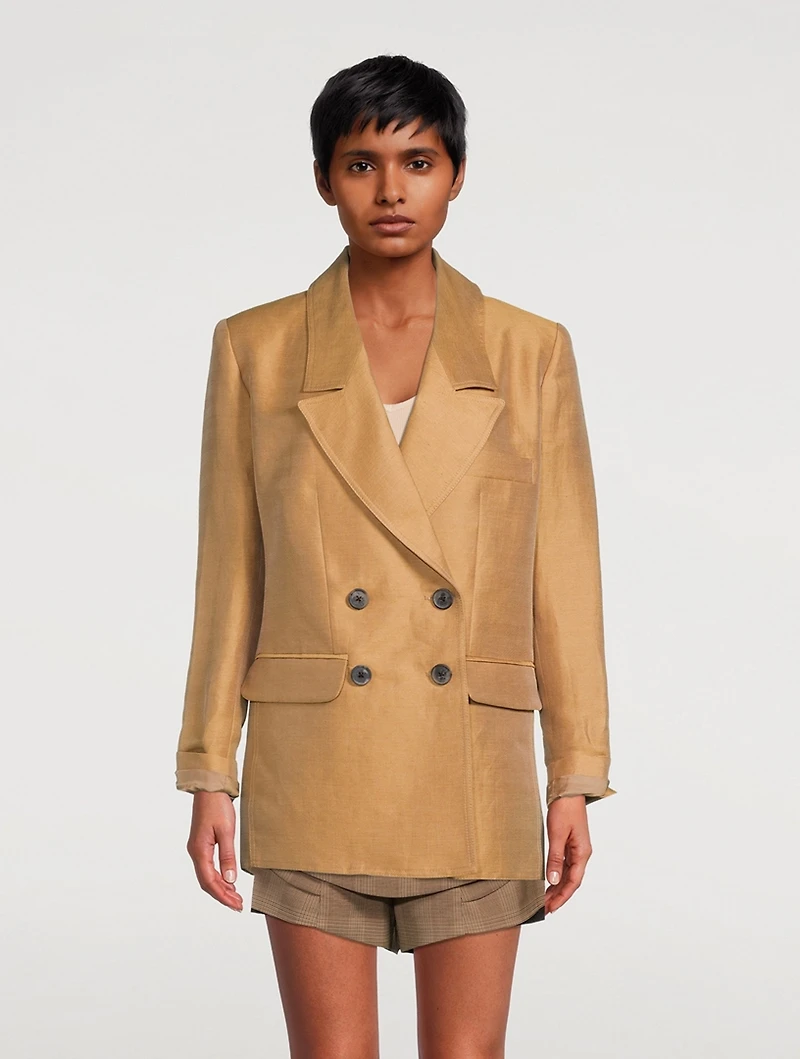 Oversized Double-Breasted Blazer
